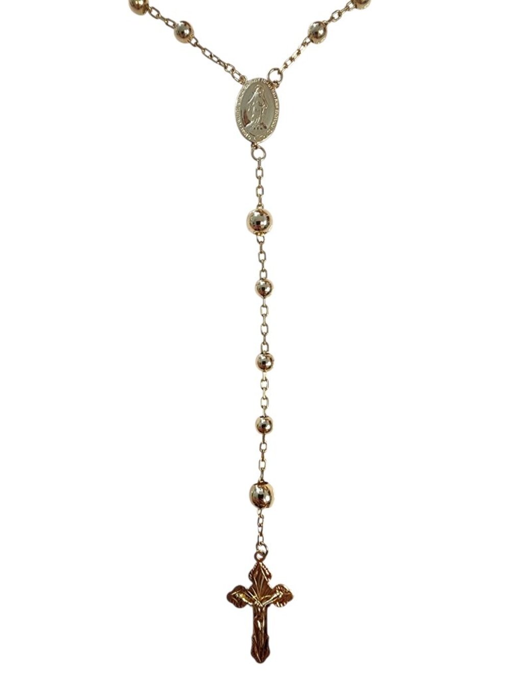 14K Yellow Gold Rosary Beads #25309